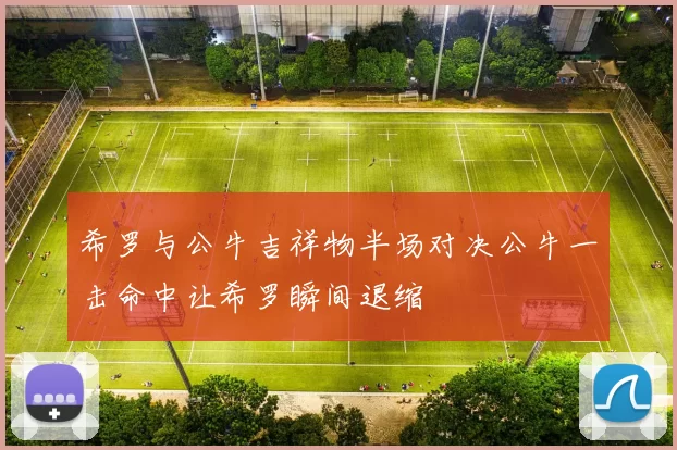 希罗与公牛吉祥物半场对决公牛一击命中让希罗瞬间退缩