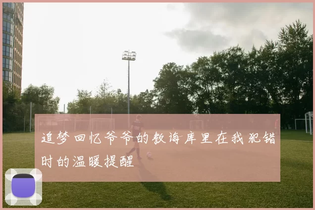 追梦回忆爷爷的教诲库里在我犯错时的温暖提醒